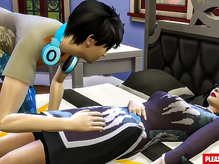 step Fucks Korean After Taking A Nap | Korean Videotape Sex Scene | Korean Increased by Fucking